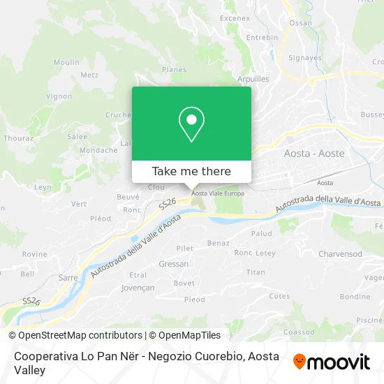 Cooperativa Lo Pan Nër - Negozio Cuorebio map
