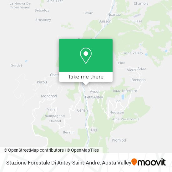 Stazione Forestale Di Antey-Saint-André map