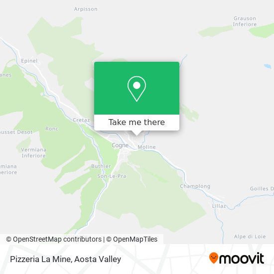 Pizzeria La Mine map