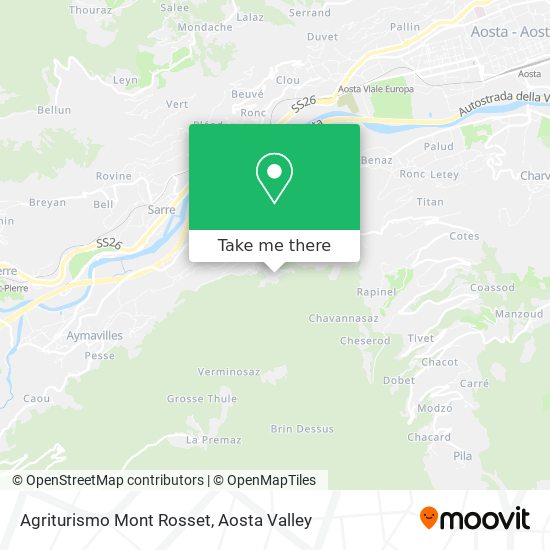 Agriturismo Mont Rosset map