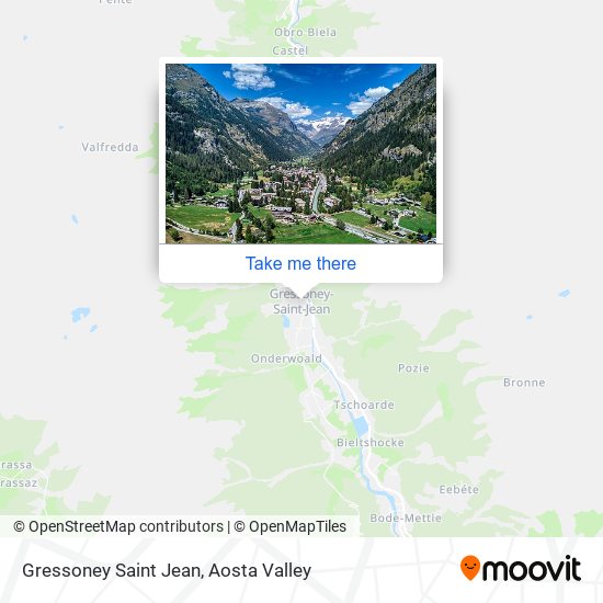 Gressoney Saint Jean map