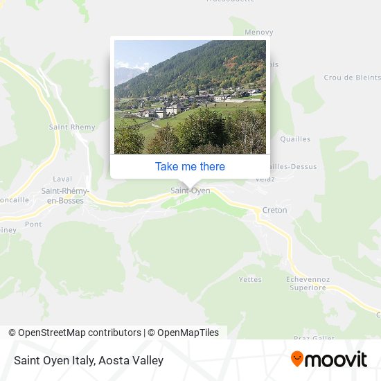 Saint Oyen Italy map