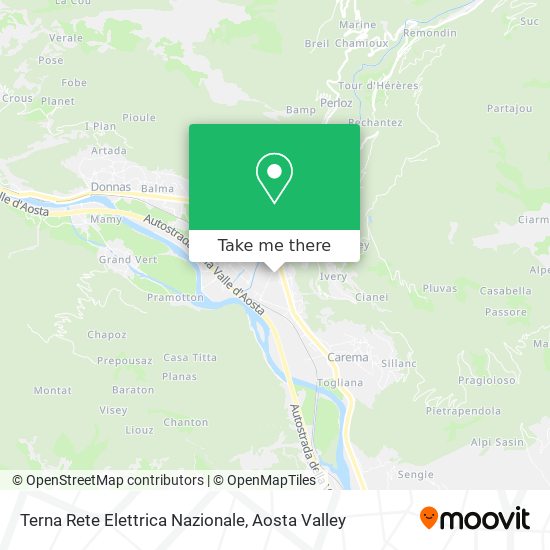 Terna Rete Elettrica Nazionale map