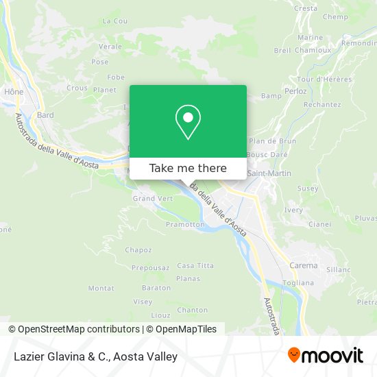 Lazier Glavina & C. map