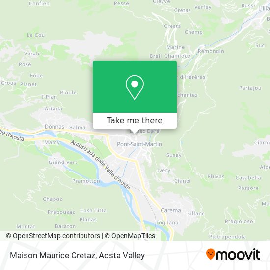 Maison Maurice Cretaz map