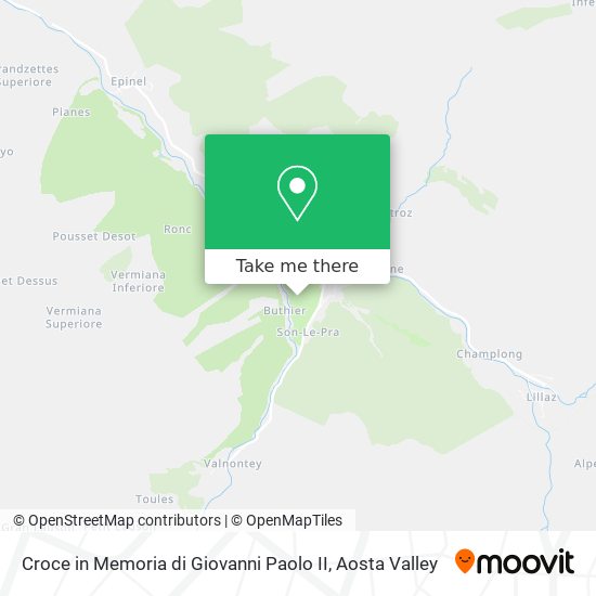 Croce in Memoria di Giovanni Paolo II map