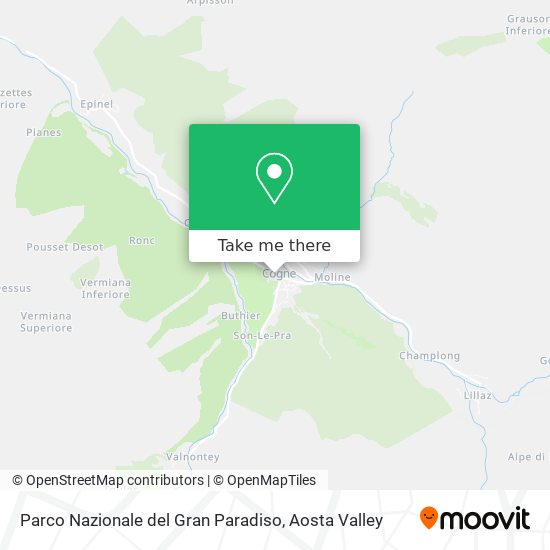 Parco Nazionale del Gran Paradiso map