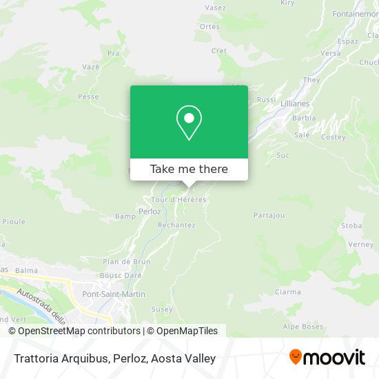 Trattoria Arquibus, Perloz map