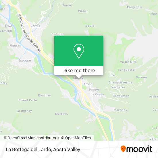 La Bottega del Lardo map