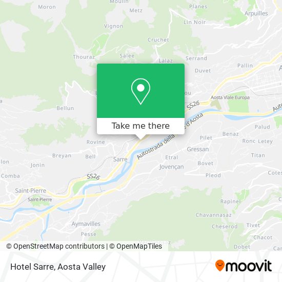 Hotel Sarre map