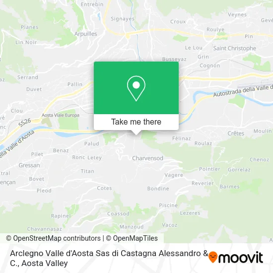 Arclegno Valle d'Aosta Sas di Castagna Alessandro & C. map