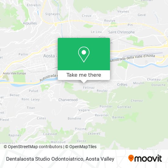 Dentalaosta Studio Odontoiatrico map