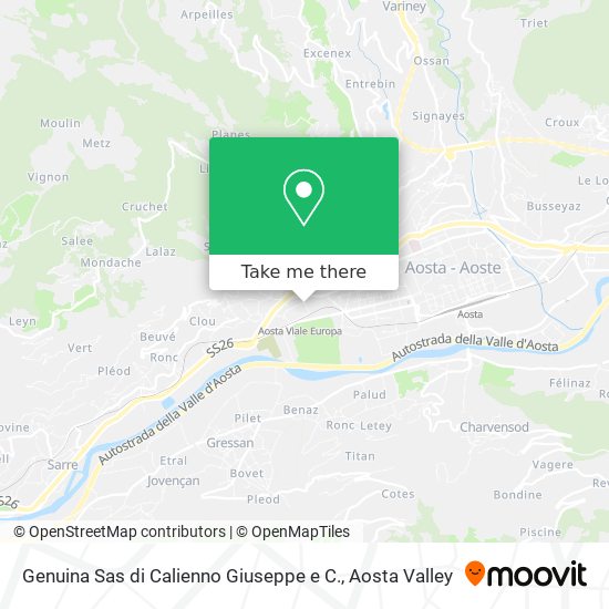 Genuina Sas di Calienno Giuseppe e C. map