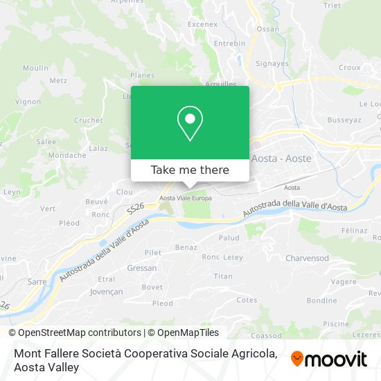 Mont Fallere Società Cooperativa Sociale Agricola map