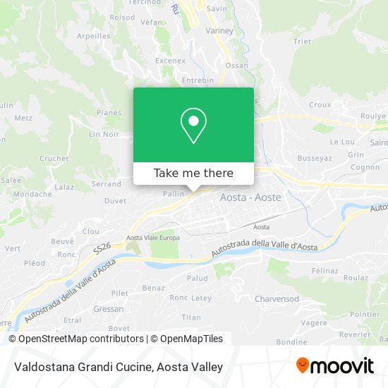 Valdostana Grandi Cucine map