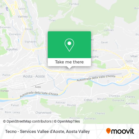 Tecno - Services Vallee d'Aoste map