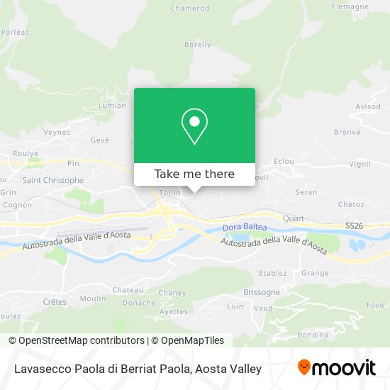 Lavasecco Paola di Berriat Paola map