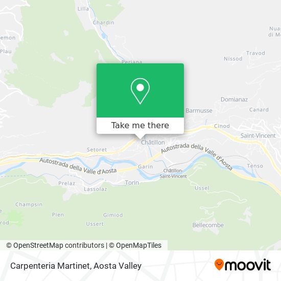 Carpenteria Martinet map