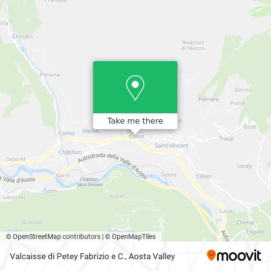 Valcaisse di Petey Fabrizio e C. map