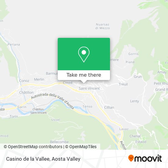 Casino de la Vallee map