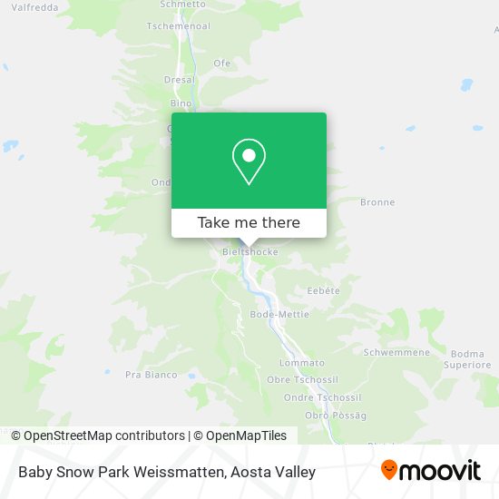 Baby Snow Park Weissmatten map