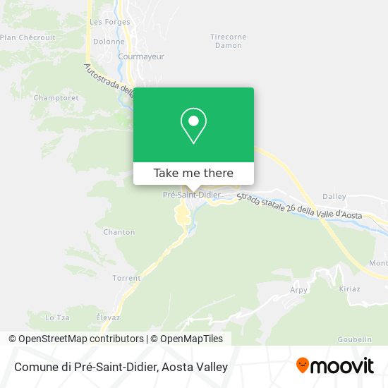 Comune di Pré-Saint-Didier map