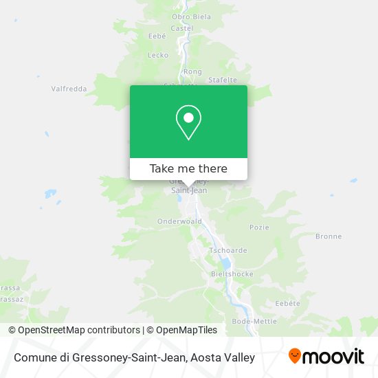 Comune di Gressoney-Saint-Jean map