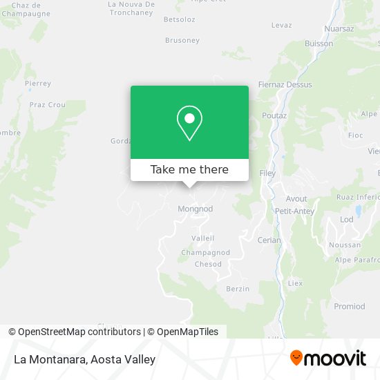La Montanara map