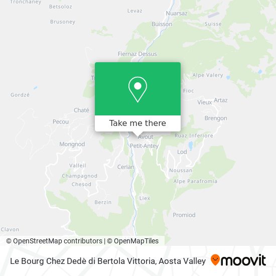 Le Bourg Chez Dedè di Bertola Vittoria map