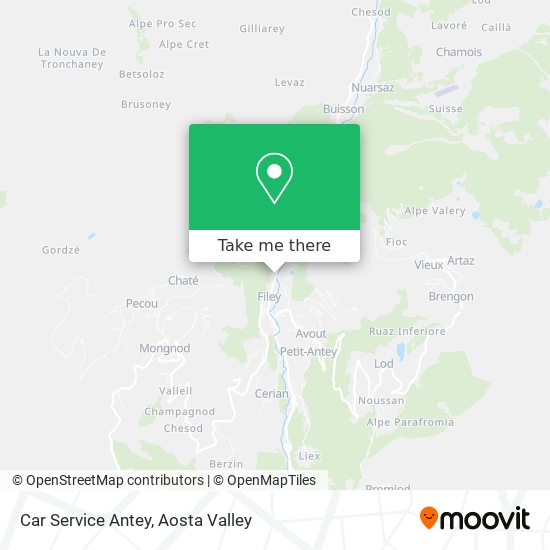 Car Service Antey map