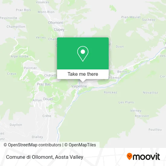 Comune di Ollomont map