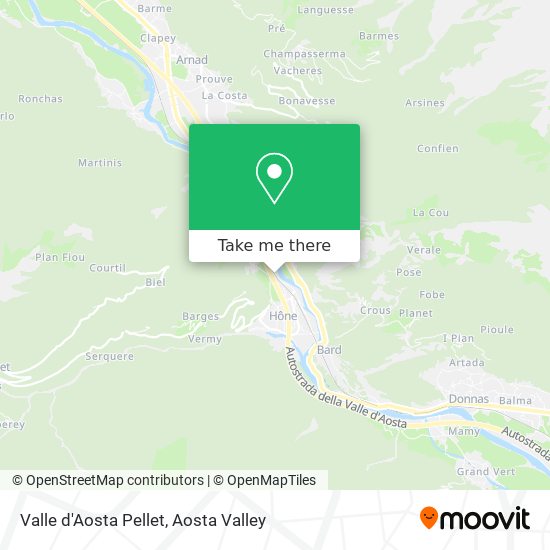 Valle d'Aosta Pellet map
