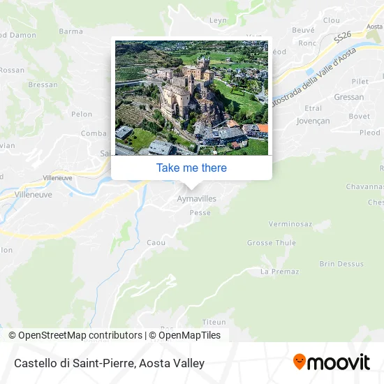 Castello di Saint-Pierre map