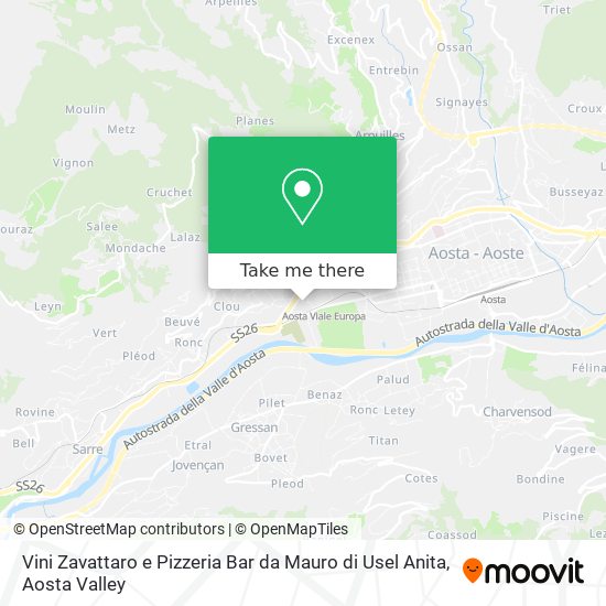 Vini Zavattaro e Pizzeria Bar da Mauro di Usel Anita map