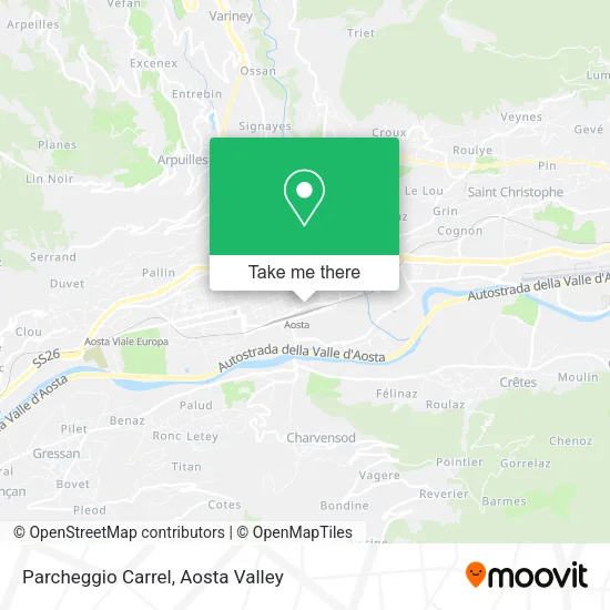 Parcheggio Carrel map