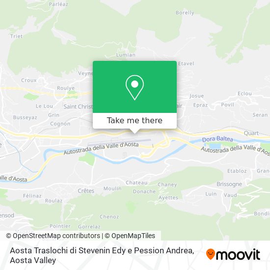 Aosta Traslochi di Stevenin Edy e Pession Andrea map