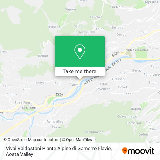 Vivai Valdostani Piante Alpine di Gamerro Flavio map