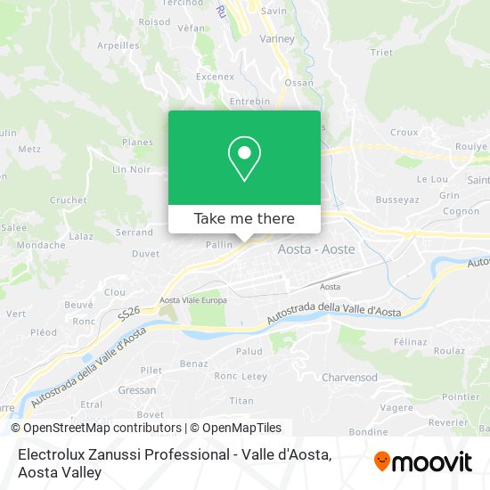 Electrolux Zanussi Professional - Valle d'Aosta map