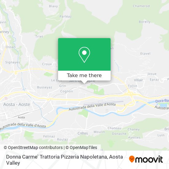 Donna Carme' Trattoria Pizzeria Napoletana map