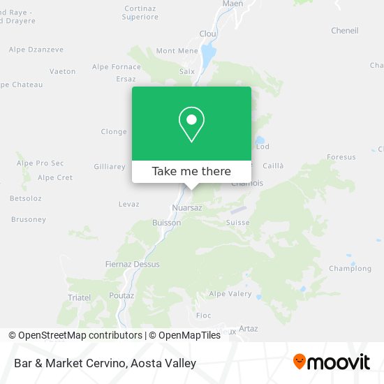 Bar & Market Cervino map