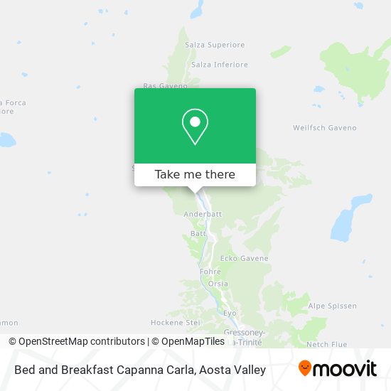 Bed and Breakfast Capanna Carla map