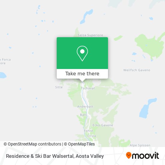 Residence & Ski Bar Walsertal map