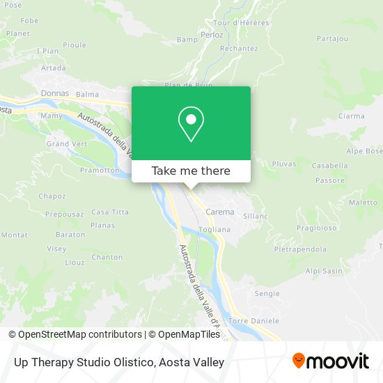 Up Therapy Studio Olistico map