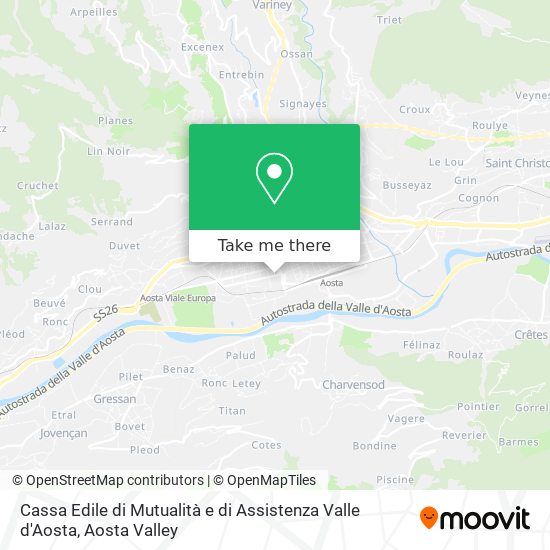 Cassa Edile di Mutualità e di Assistenza Valle d'Aosta map