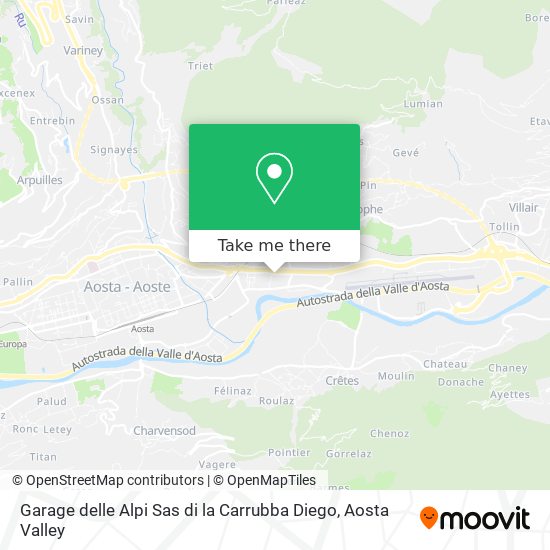 Garage delle Alpi Sas di la Carrubba Diego map