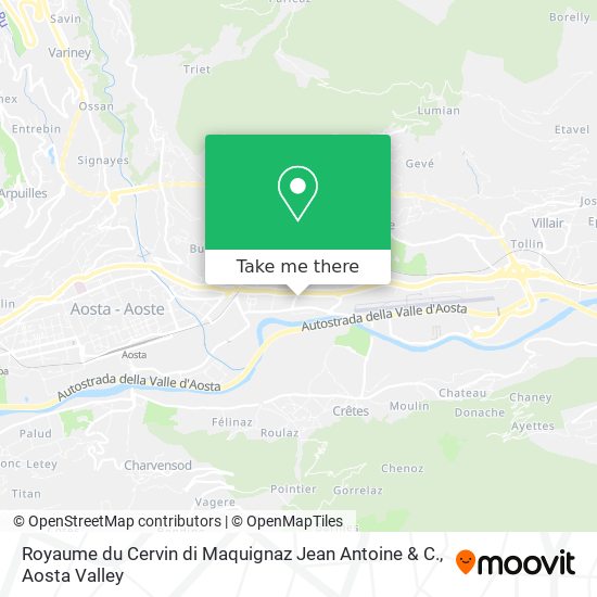 Royaume du Cervin di Maquignaz Jean Antoine & C. map