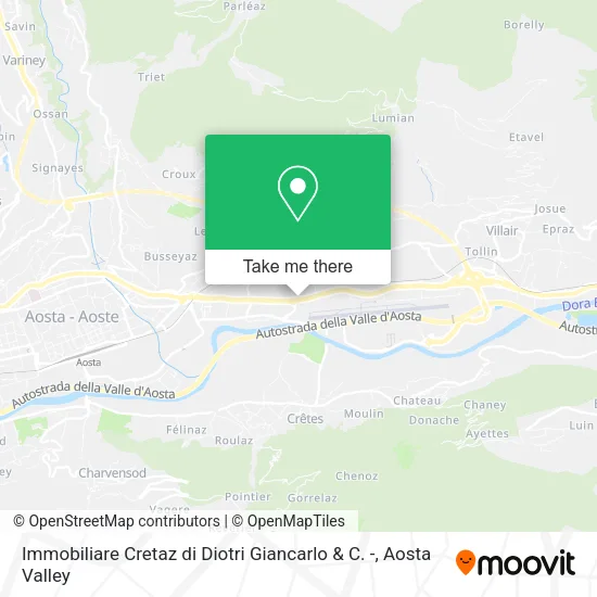 Immobiliare Cretaz di Diotri Giancarlo & C. - map