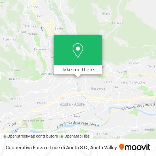 Cooperativa Forza e Luce di Aosta S.C. map