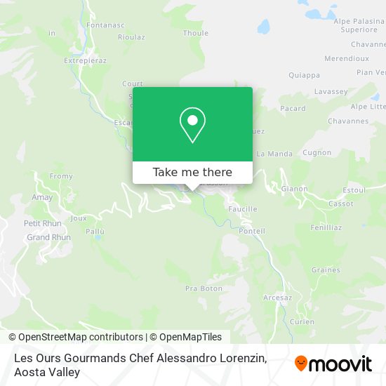 Les Ours Gourmands Chef Alessandro Lorenzin map