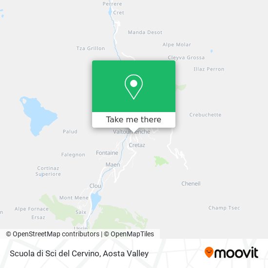 Scuola di Sci del Cervino map